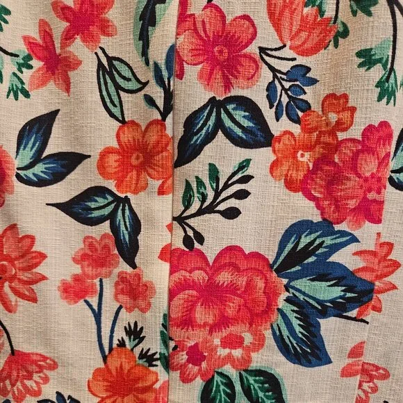 ELIZA J Floral Dress Wedding Summer Colorful SLEEVELESS SHEATH 14 embroidery - Picture 3 of 7